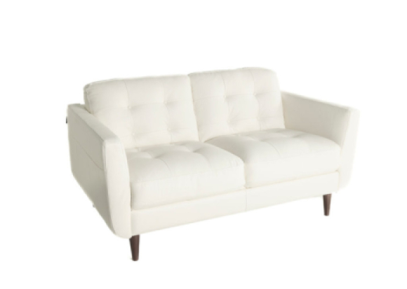 Coez Leather Love Seat Edmonton Digio Italian