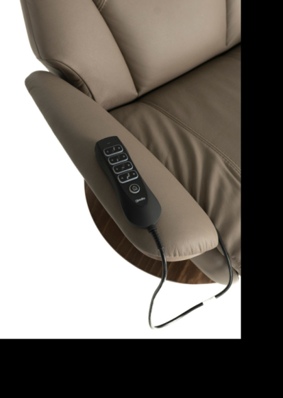 Adam Zero Gravity Recliner Edmonton Stressless leather Paloma Dark Mushroom