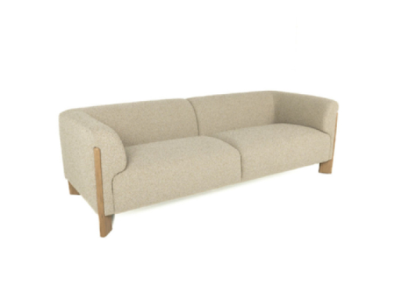 Mara Sofa Wordsworth Pebble Edmonton fabric