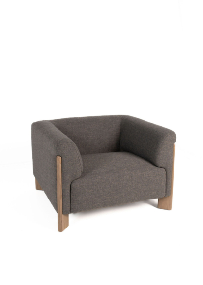 Mara Chair Dark Grey Edmonton fabric
