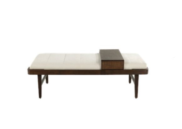 Vigo Ottoman Elite Ivory Edmonton sliding table