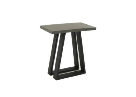 Belmont Metal Pedestal Chairside Table