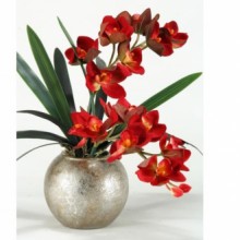 Orchids Silver Ball Planter