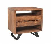 Live Edge Open Nightstand
