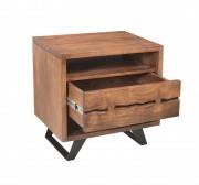 Live Edge Open Nightstand