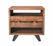 Live Edge Open Nightstand
