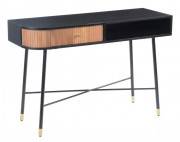 Black and Tan Console Table