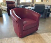 Nelly Leather Swivel Chair