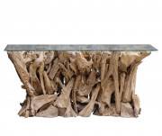 Teak Root Console Table