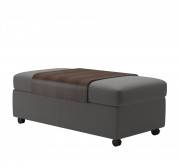 Double Leather Ottoman
