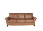 Brandon Leather Sofa Parlour Rye Edmonton Made in Canada custom front