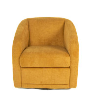 Easy Fabric Swivel Chair Copper front