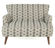 Fresno Settee Fabric Chair