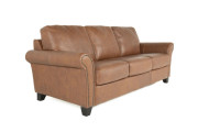 Brandon Leather Sofa Parlour Rye Edmonton Made in Canada custom side
