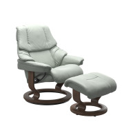 Reno Large Classic Recliner Stressless Edmonton Paloma Breezy Blue front