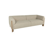 Mara Fabric Sofa Pebble Edmonton side
