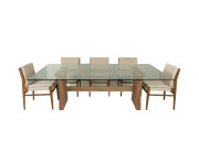 Jasper Glass Top Dining Table