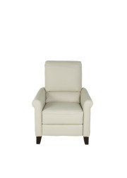 Arya Leather Recliner White front