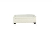 Bank Fabric Storage Ottoman Pear closed