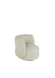 Raven Fabric Swivel Chair Cotton side