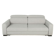 Elliot King Sleeper Sofa Smoke Grey Edmonton fabric bed front