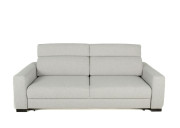 Elliot King Sleeper Sofa Smoke Grey Edmonton bed fabric headrest up