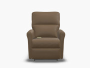 Anne Power Lift Chair Tanner Toffee leather alternative custom front