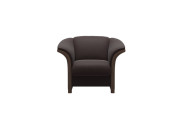 Manhattan Leather Chair Paloma Chocolate Stressless Edmonton front