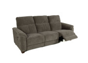 Santana Fabric Power Sofa Edmonton stock Selene Stone reclined