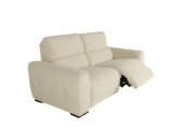 Zappa Fabric Power Sofa Edmonton Tasmin Linen reclined stock