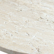 Midsummer Accent Table Edmonton travertine close up