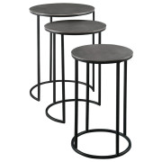 Erik Nesting Tables Edmonton metal set of 3 front