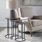Erik Nesting Tables Edmonton metal set of 3 room