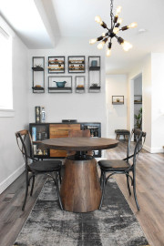 Bronx Bistro Crank Table Edmonton adjustable height room