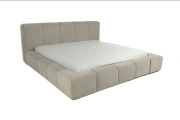 Prince Platform Bed Edmonton Elite Dove slats side