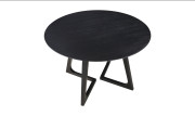 Godenza Round Dining Table Edmonton black ash wood top