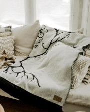 Black and White Woodland Indigenous Blanket Edmonton Mini Tipi