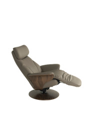 Adam Zero Gravity Recliner Edmonton Stressless leather Paloma Dark Mushroom