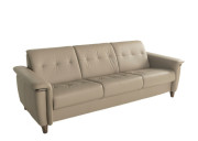 Flora Leather Sofa Paloma Mushroom Stressless Edmonton custom side