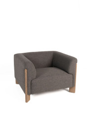Mara Chair Dark Grey Edmonton fabric