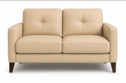 Evan Leather Loveseat