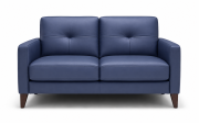 Evan Leather Loveseat