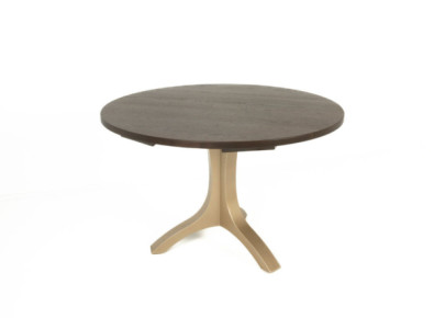 Made in Canada Edmonton Evora Round Dining Table walnut wood custom